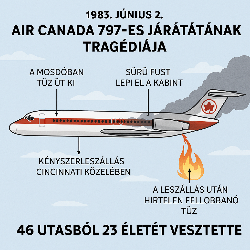 1983 – Air Canada 797-es járatának tragédiája