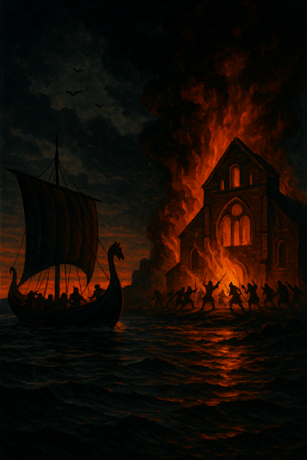 Június 8. – A vikingek lecsapnak Lindisfarne-ra