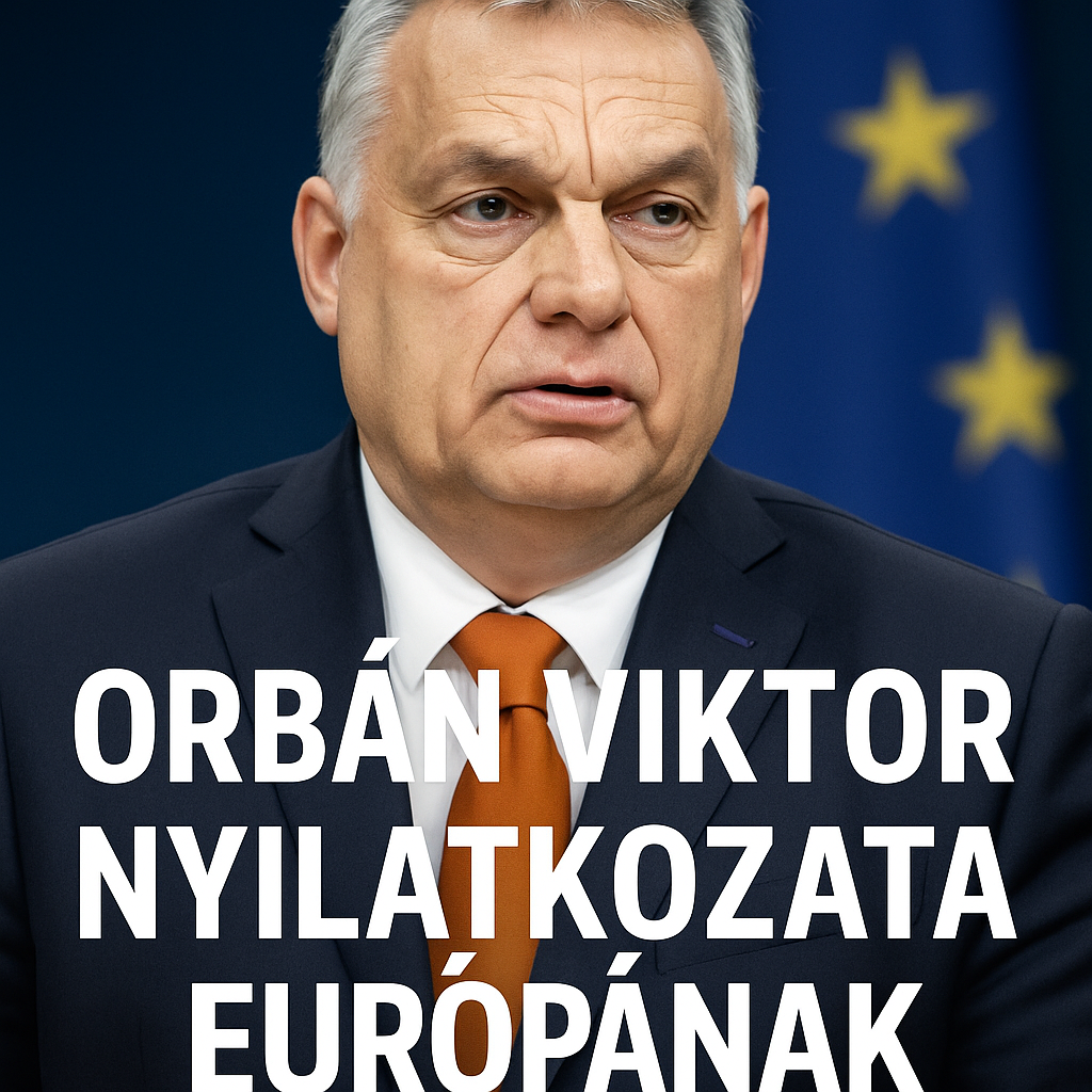 Orbán Viktor nyilatkozata Európának